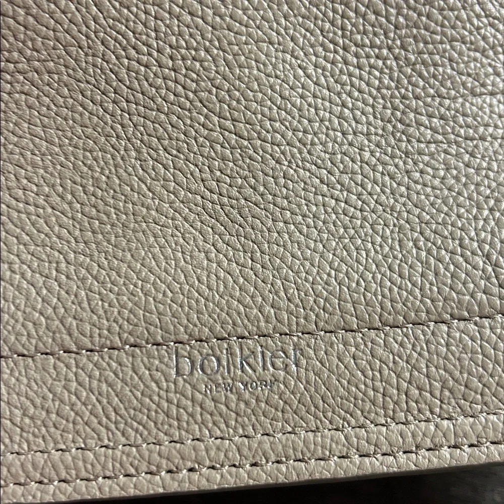 Botkier Crosstown Medium Leather Hobo Bag in‎ a cream or taupe colorblock design